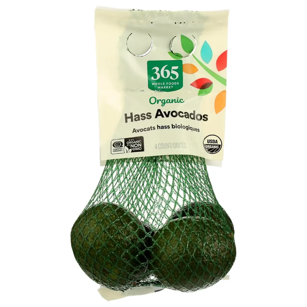 Avocado Hass Organic, 4 Count